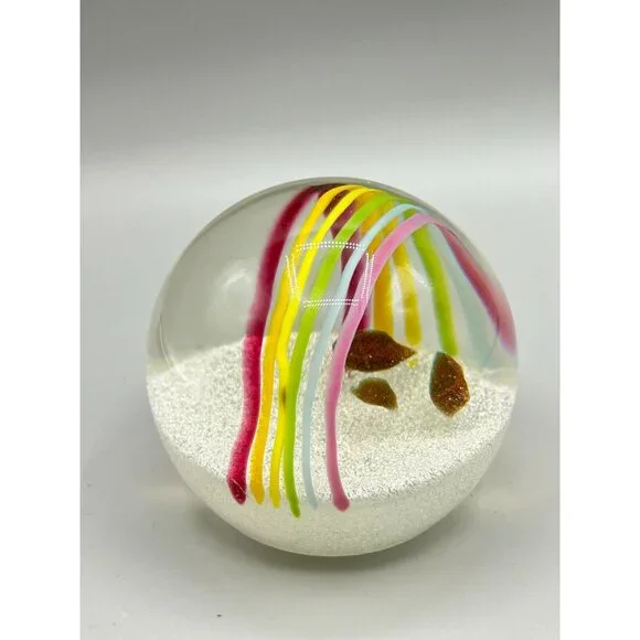 Caithness Scotland Rainbow & Pot of Gold Paperweight Numbered 742/750